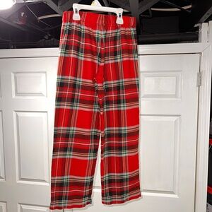 Lands' End Red and Green Plaid Pajama Pants